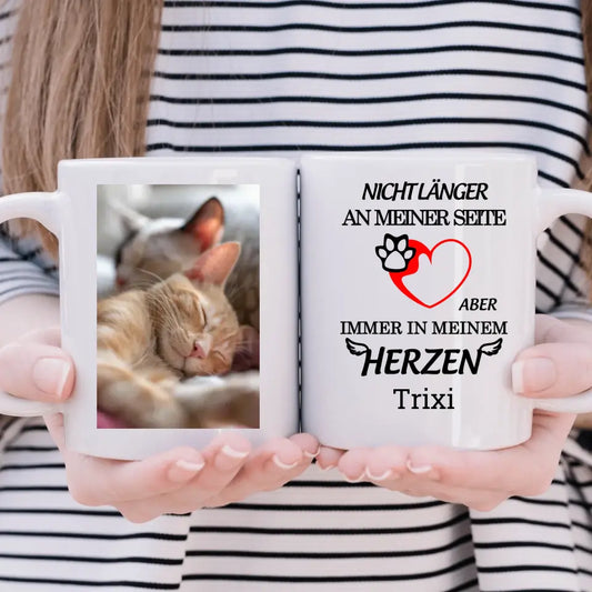 Immer in meinem Herzen - Katze - Tasse
