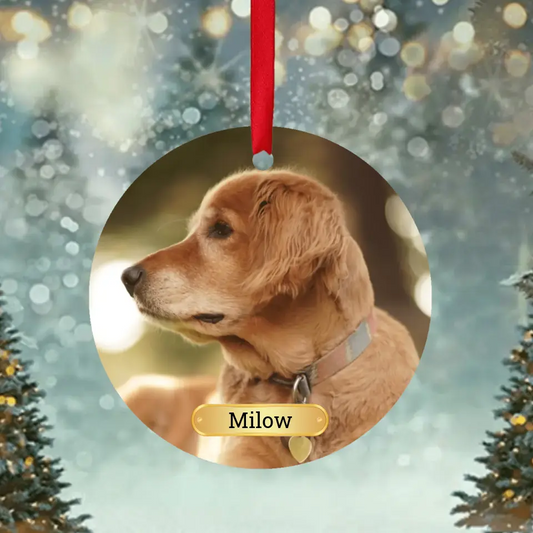 Individuelles Foto Ornament - Hund - Ornament
