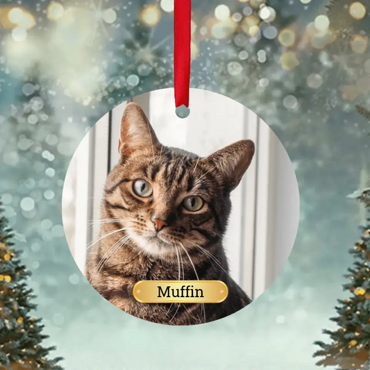 Individuelles Foto Ornament - Katze - Ornament