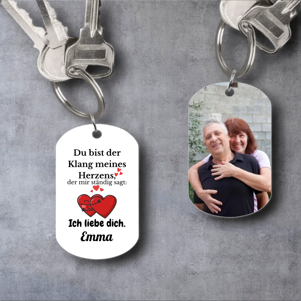 Du bist der Klang meines Herzens - Paar - Schlüsselanhänger