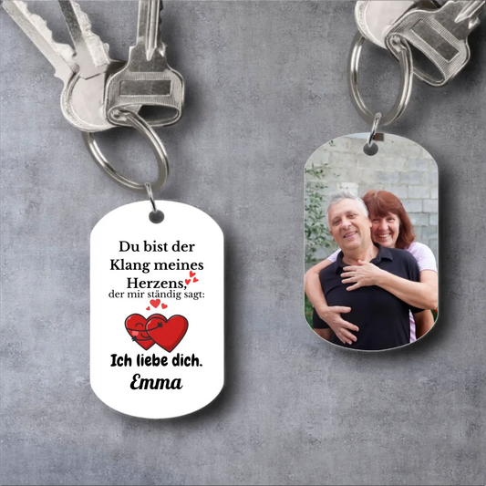 Du bist der Klang meines Herzens - Paar - Schlüsselanhänger