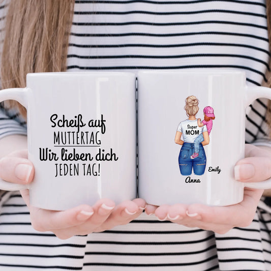 Super Mama - Personalisierte Tasse